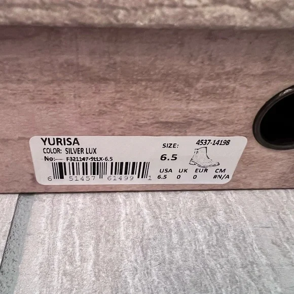 Bed Stu Yurisa Booties in Silver Lux